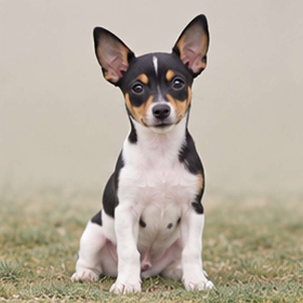 Small, energetic Rat Terrier with a short, smooth coat and alert posture